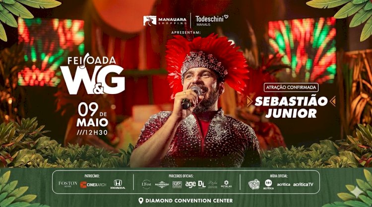 Sebastião Júnior é confirmado como nova atração da Feijoada W&G 2026 em Manaus