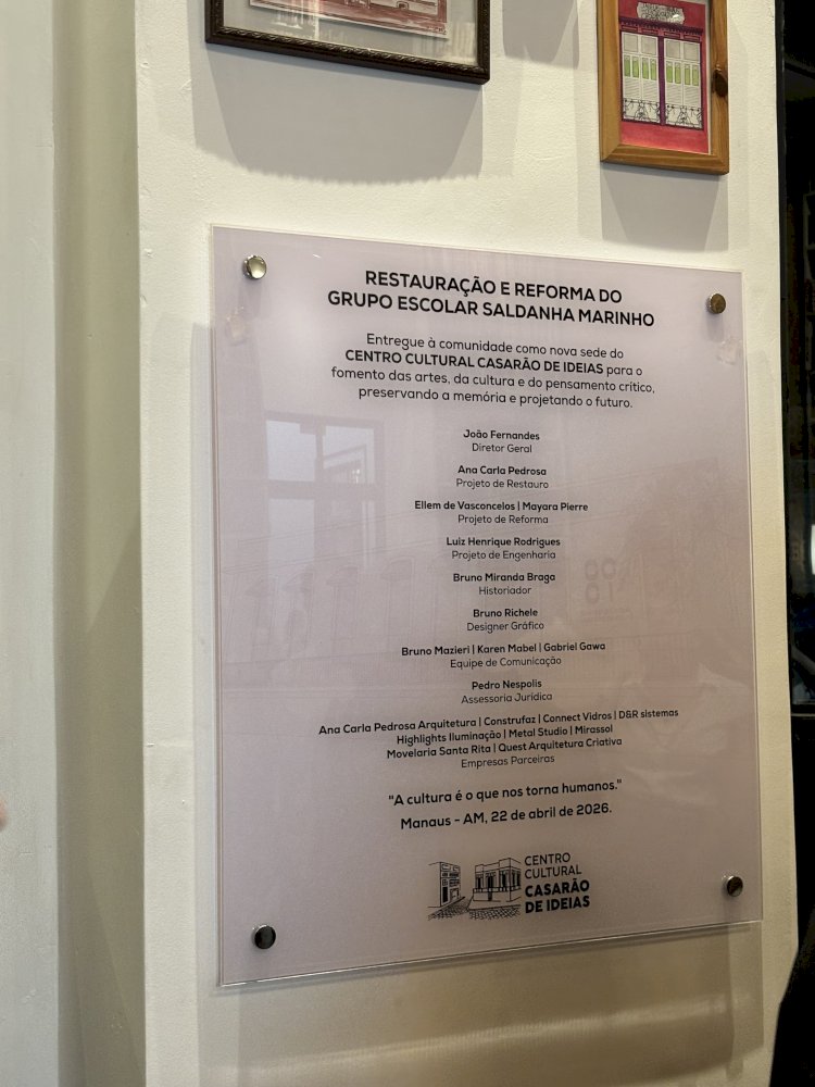 Inauguração do novo Casarão de Ideias celebra cultura e memória em noite memorável