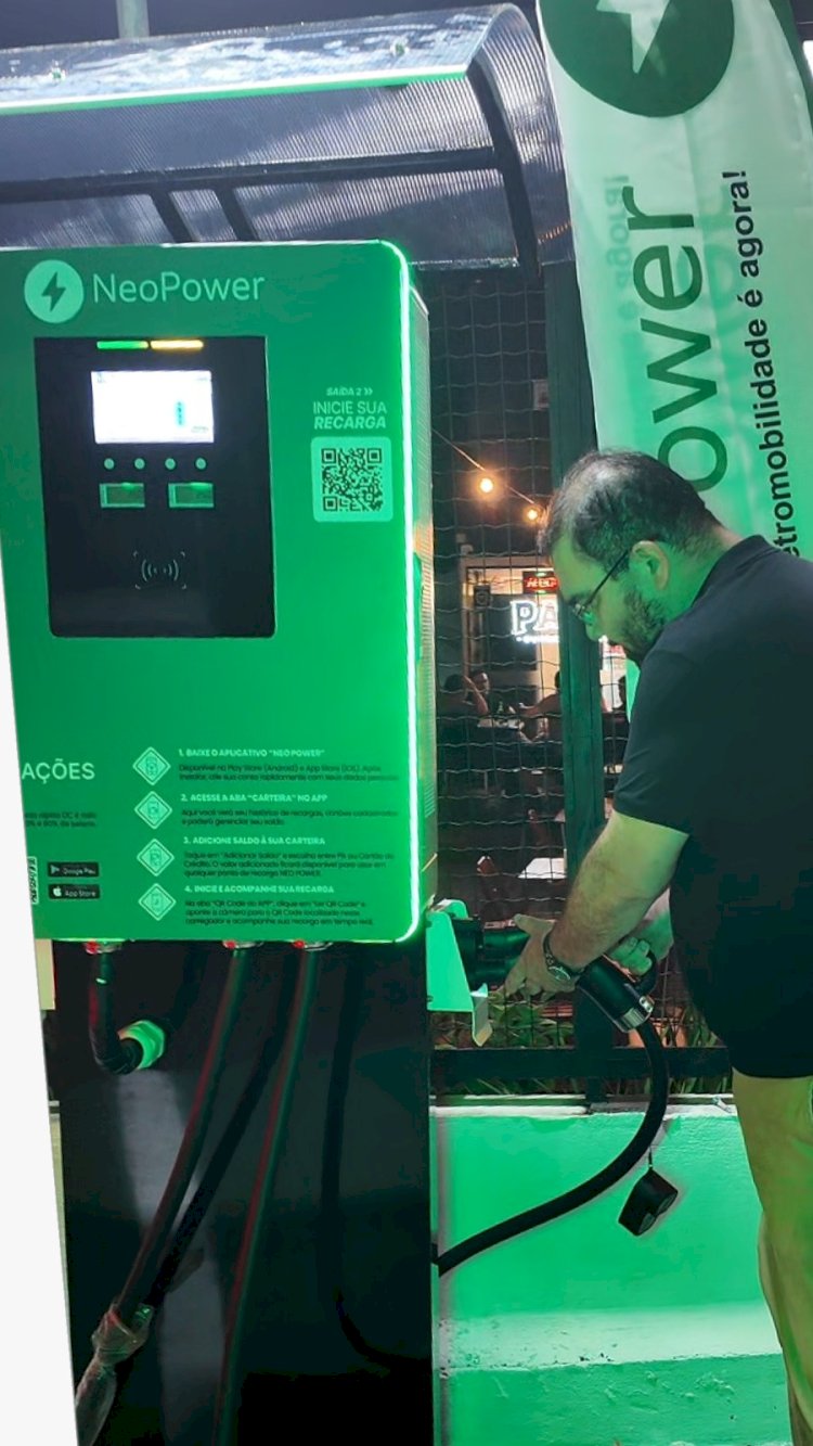 NeoPower inaugura estação de recarga ultrarrápida para veículos elétricos no Studio 5