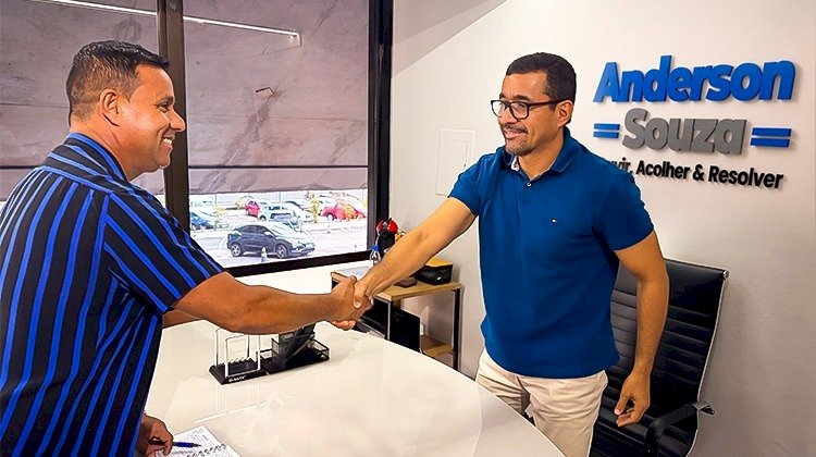 Anderson Souza sela aliança com Daniel Vasconcellos para reforçar trabalho social em Anamã