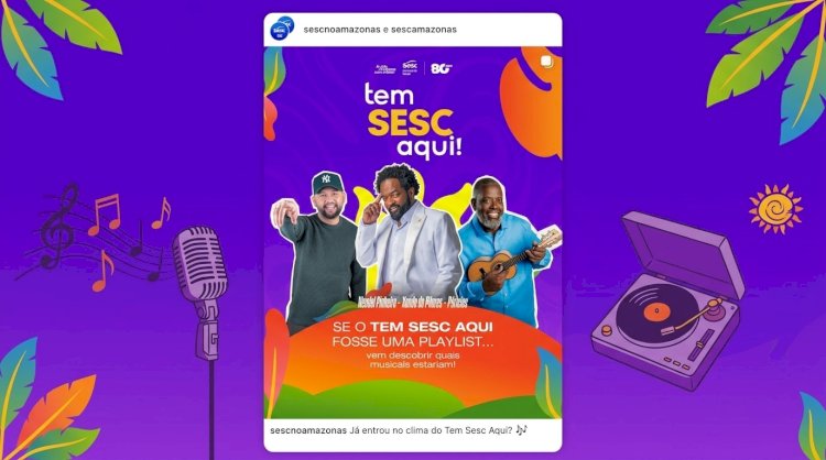 Tem Sesc Aqui reúne Péricles, Xande de Pilares e Uendel Pinheiro no Sambódromo de Manaus